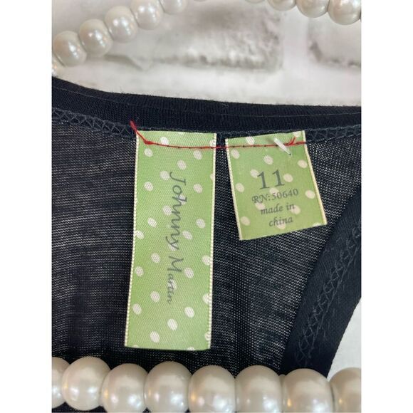 Johnny Martin Women's Black Racerback Sequin Feather Tank Dress Sz S - Picture 3 of 7